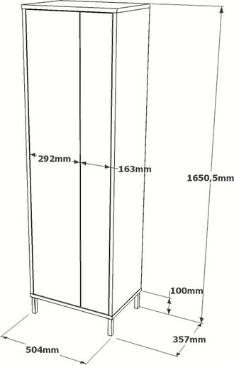 Višenamjenski ormarić, Bijela boja, DY1-W