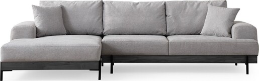 Kutna garnitura Eti crna lijevi - sivi