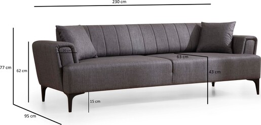 Trosjed na razvlačenje Hamlet - tamno sivi