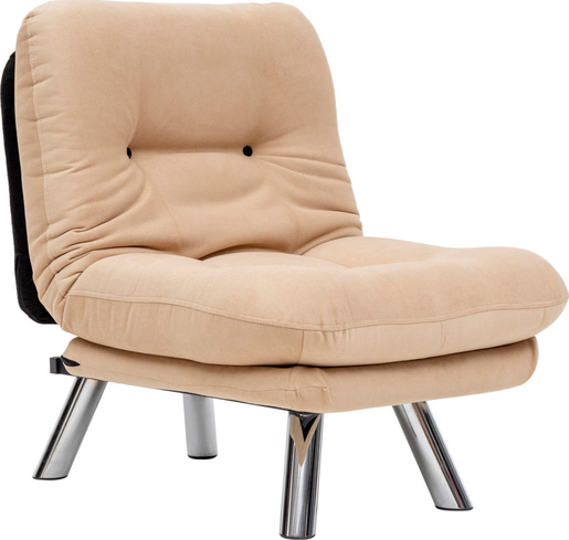 Fotelja na razvlačenje, Krem, Misa Small Solo - Cream