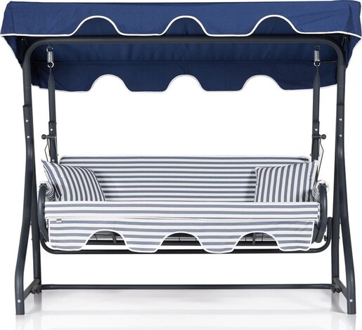 Vrtni trosjed za ljuljanje, višebojno boja, Olea 3 Kişilik Salıncak - Mavi