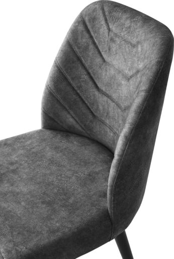 Set stolica (2 komada), Antracit, Dallas - 527