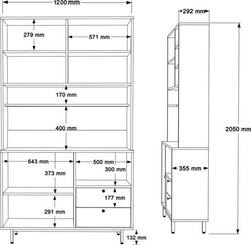 Višenamjenski ormarić MORGAN