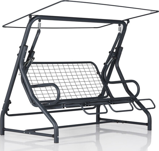 Vrtni trosjed za ljuljanje, višebojno boja, Vitis 3 Kişilik Salıncak Güllü