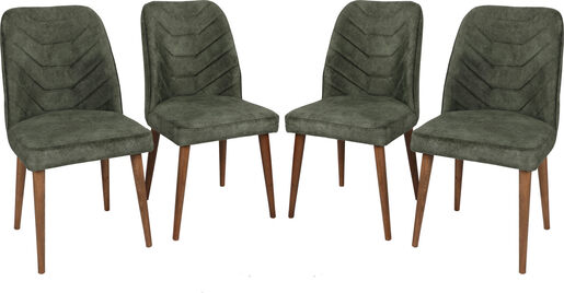 Set stolica (4 komada), Orah Tamnozelene, Dallas 565