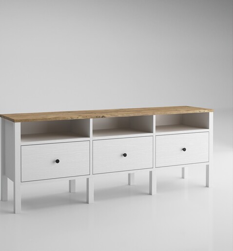 TV stalak JOHN, drveno, bijela boja