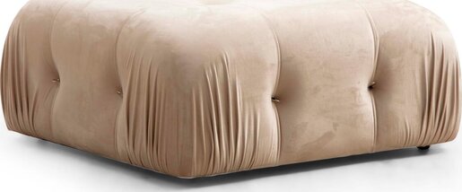 Kutna garnitura, Krem, Bubble Corner ( L1-O1-1R -Puf) - Cream