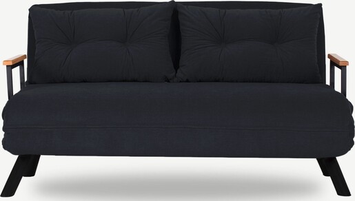 Dvosjed na razvlačenje, Crno, Sando 2-Seater - Black