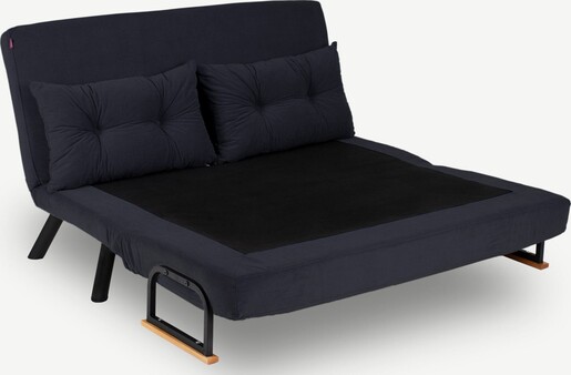 Dvosjed na razvlačenje, Crno, Sando 2-Seater - Black