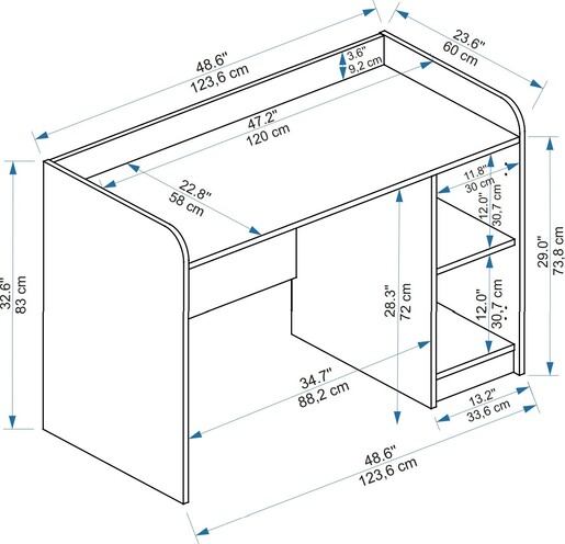 Stol za učenje EVERLEIGH