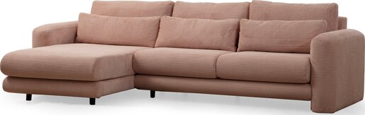 Kutna garnitura Lily Corner lijevi ružičasta