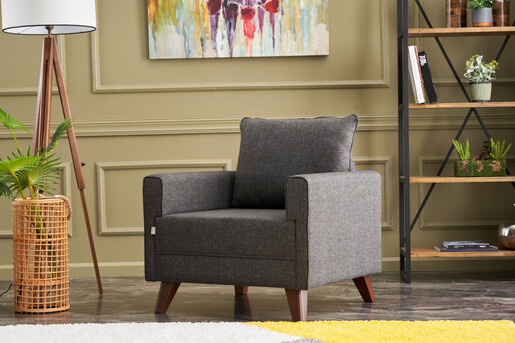 Sofa, Antracit, Bella Armchair - Anthracite