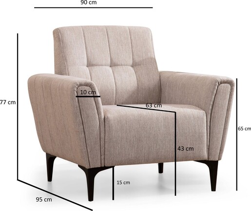 Sofa s 1 sjedećim mjestom HARPER