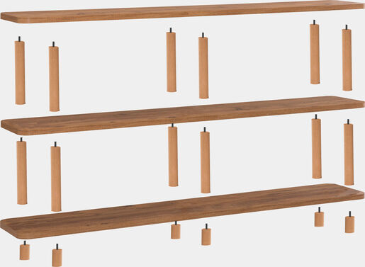 Polica za knjige, Atlantski bor, Zen