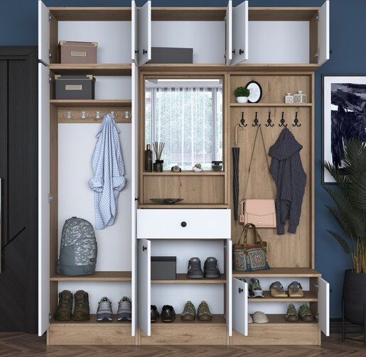 Ormarić, Bijela boja Orah, EA108 - 2428