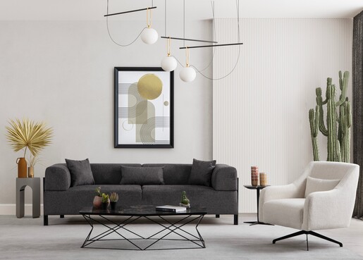 Trosjed Gio 3 Seater - Anthracite