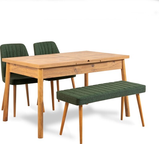 Set stolova i stolica (4 komada), Atlantski bor zelena, Santiago 1070 - 3 A