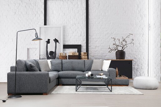 Kutna garnitura LOOP 5, antracit, Loop 5