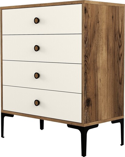 Ormar, Lizbon 540 - Walnut, Cream