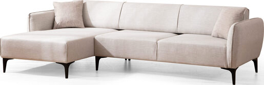 Kutna garnitura, Bijela, Belissimo Left - Off White