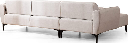 Kutna garnitura, Bijela, Belissimo Left - Off White