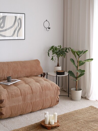 Kauč dvosjed na razvlačenje, Fold - Camel