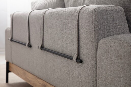 Trosjed, Eti Oak 3 Seater -Grey