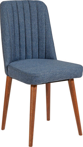 Komplet za blagovaonicu, stol, stolice i klupe, Vina 1048 - Dark Blue, Walnut