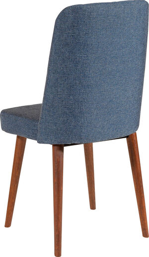 Komplet za blagovaonicu, stol, stolice i klupe, Vina 1048 - Dark Blue, Walnut