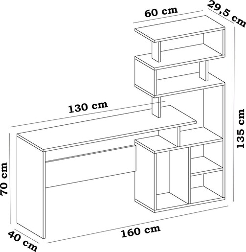 Radni stol NEXT, Next - White