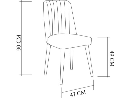 Set stolova i stolica (6 komada), Atlantski bor Bijela boja Antracit, Costa 1053 - 2 AB