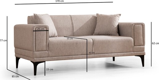 Dvosjed Horizon - svjetlo smeđa