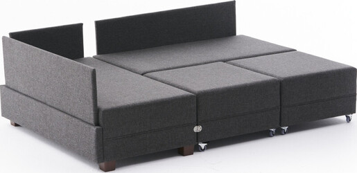 Kutna garnitura na razvlačenje FLY, lijeva, antracit, Fly Left - Anthracite