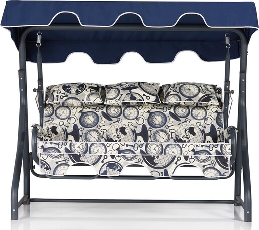 Vrtni trosjed za ljuljanje, višebojno boja, Salvia 3 Kişilik Salıncak Dünya