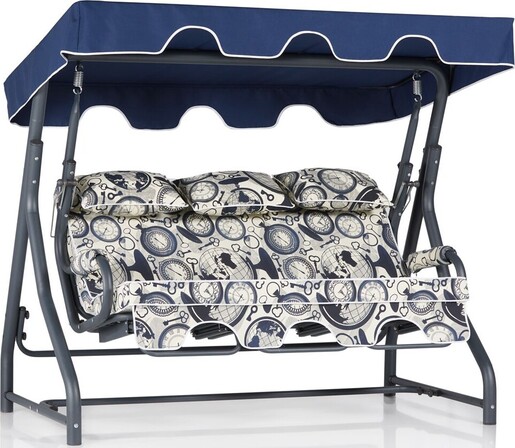 Vrtni trosjed za ljuljanje, višebojno boja, Salvia 3 Kişilik Salıncak Dünya
