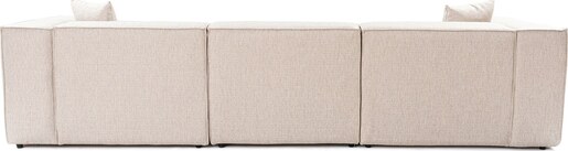 Kutna garnitura Lora (L1-O1-1R-POUFFE ) - svjetlo smeđa