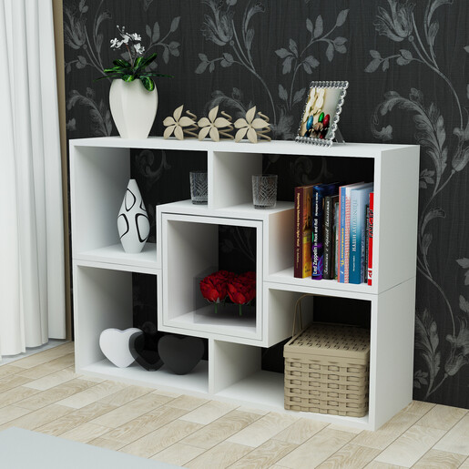 Polica za knjige, Beled - White