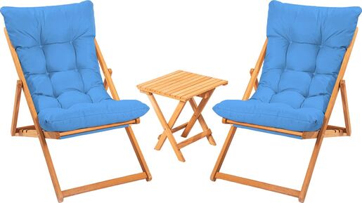 Set vrtnog namještaja - stol i stolice (3 komada) Casey