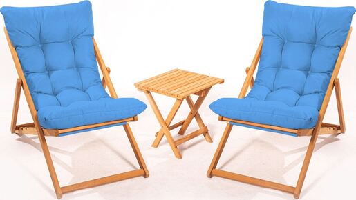 Set vrtnog namještaja - stol i stolice (3 komada) Casey