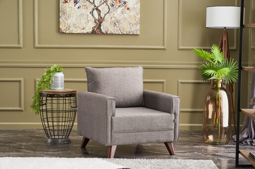 Sofa, Smeđa, Bella Armchair - Brown