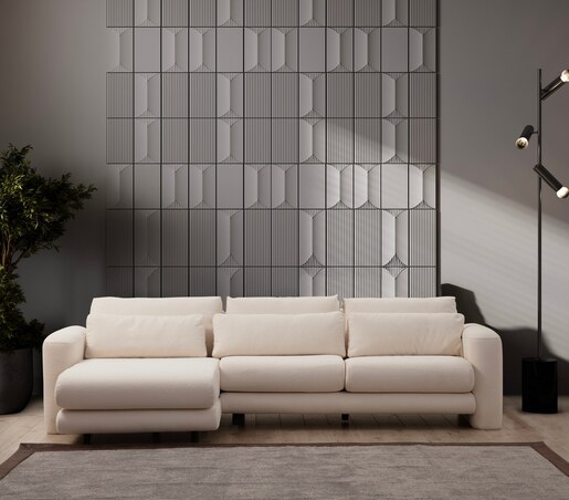 Kutna garnitura Lily Corner lijevi Cream