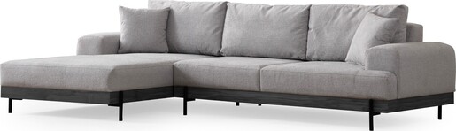 Trosjed Doblo 3 Seater ( L1-Pouffe-1R) - Cream Bouclette