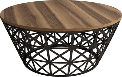 Stolić za kavu, Stil Metal Ferforje - Walnut