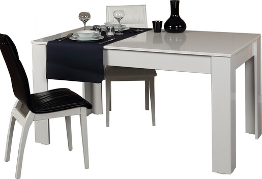 Proširivi stol za blagovaonicu, Bois - Shiny White
