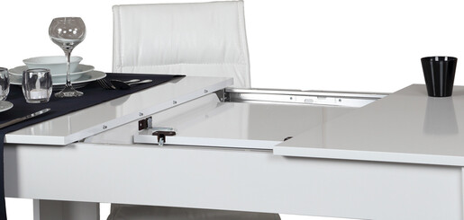 Proširivi stol za blagovaonicu, Bois - Shiny White