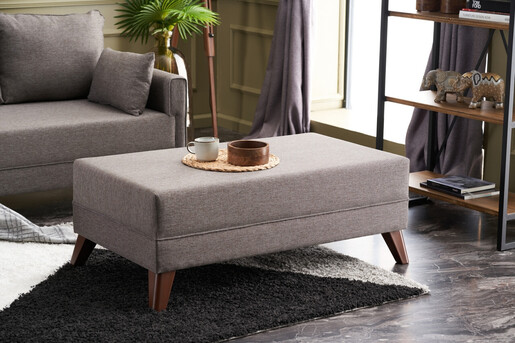 Kutna garnitura na razvlačenje, Smeđa, Bella Mini Corner Sofa Left - Brown
