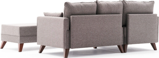 Kutna garnitura na razvlačenje, Smeđa, Bella Mini Corner Sofa Left - Brown
