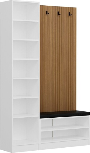 Stalak za hodnik KALE - 8130, bijela boja