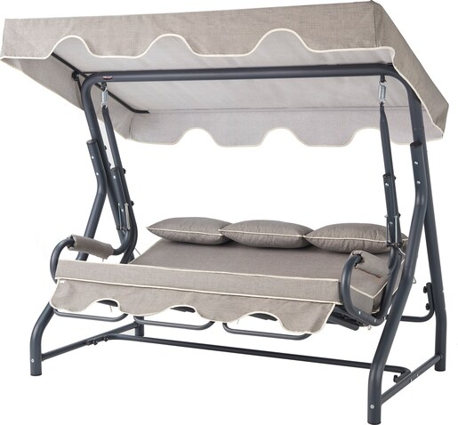 Vrtni trosjed za ljuljanje, antracit siva boja, Salvia