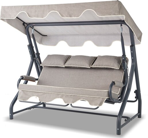 Vrtni trosjed za ljuljanje, antracit siva boja, Salvia